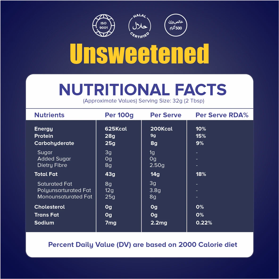 Chunky Peanut Butter 340g | Sweetened & Unsweetened – Cracklo