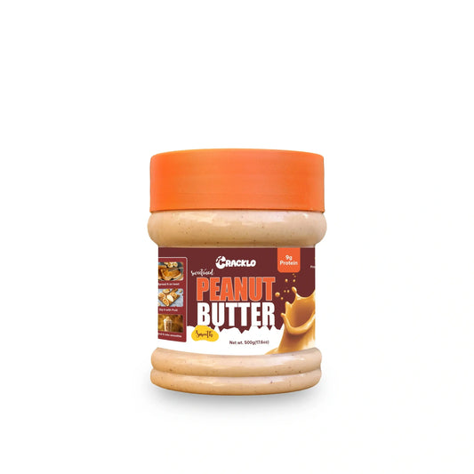 Smooth Peanut Butter 500g  | Organic | No Preservatives | No Palm Oil | Sweetened & Unsweetened Cracklo Cracklo Peanut Butter