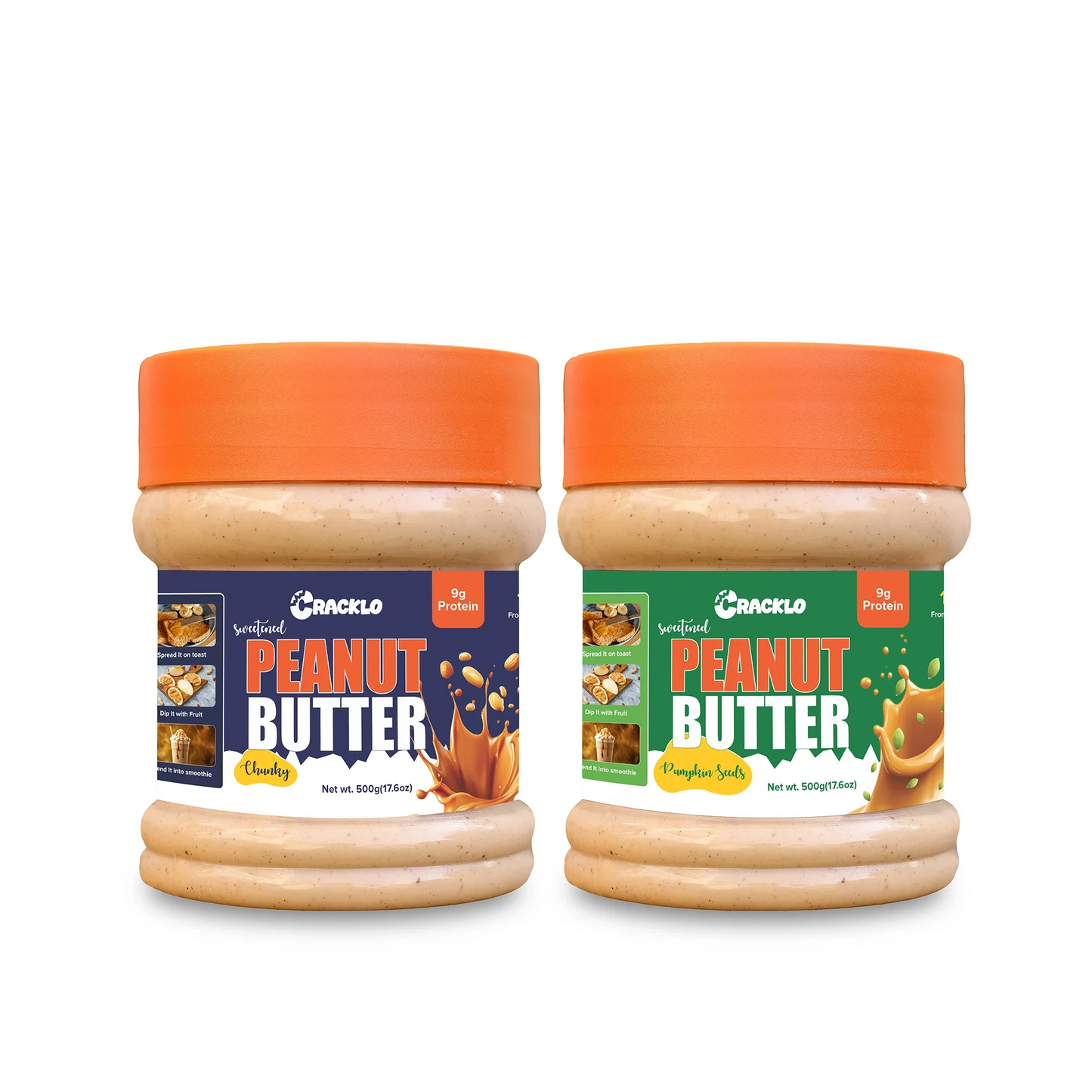 Combo Pack – Chunky + Pumpkin Seed | Sweetened | 500g