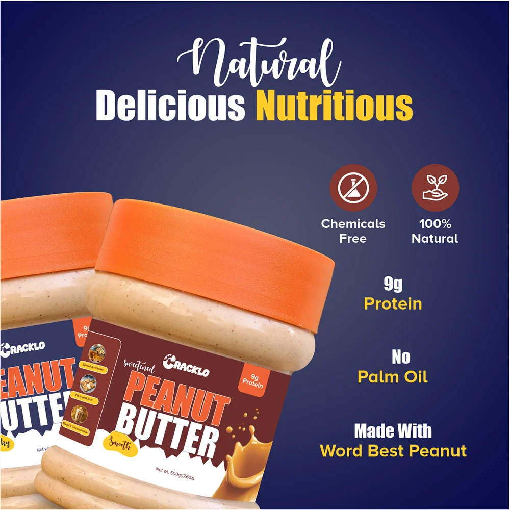 Combo Pack – Smooth + Chunky | Sweetened & Unsweetened 500g