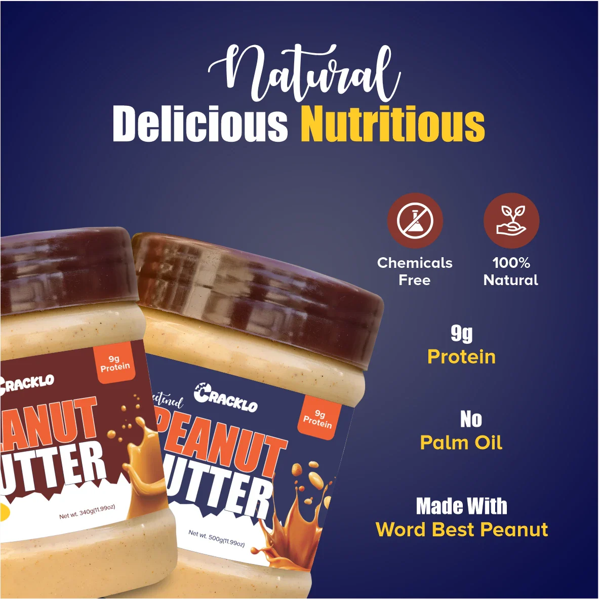Combo Pack – Chunky + Smooth | Sweetened & Unsweetened 340g
