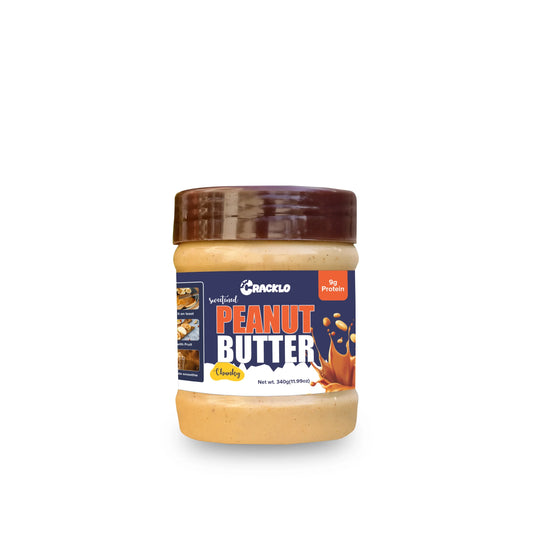 Chunky Peanut Butter 340g | Sweetened & Unsweetened – Cracklo