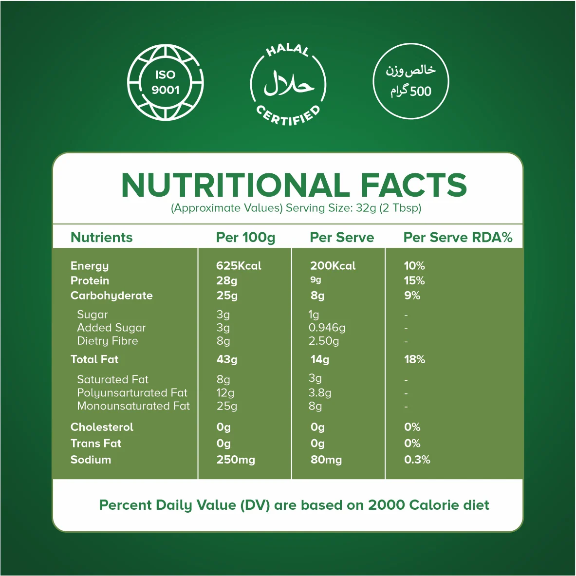 Pumpkin Seed Peanut Butter 340g | Sweetened | Women’s Wellness – Cracklo