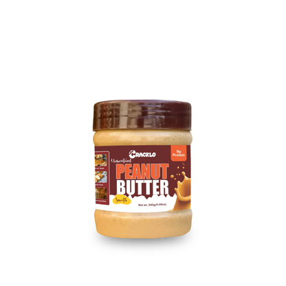 Smooth Peanut Butter 340g | Sweetened & Unsweetened – Cracklo