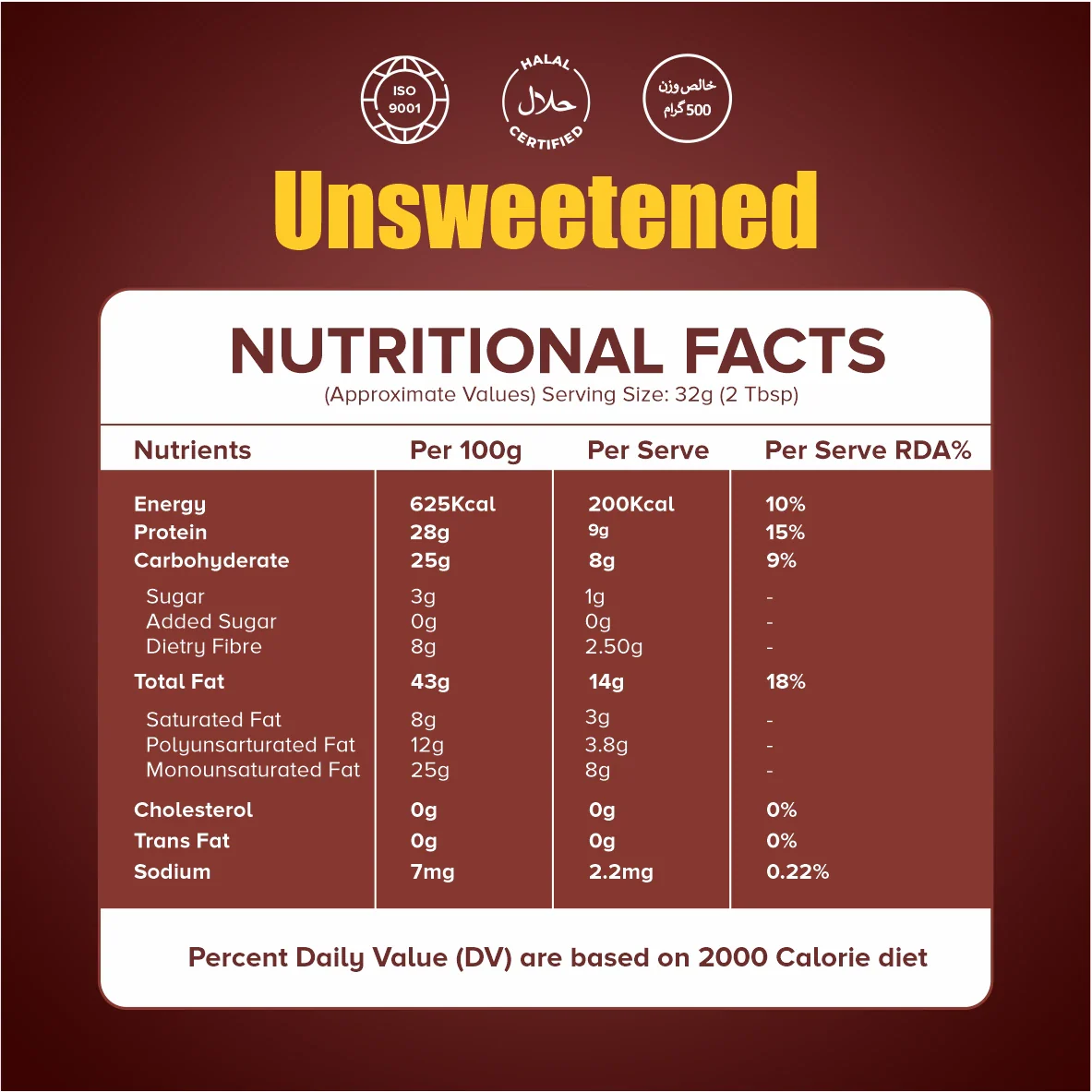 Smooth Peanut Butter 340g | Sweetened & Unsweetened – Cracklo